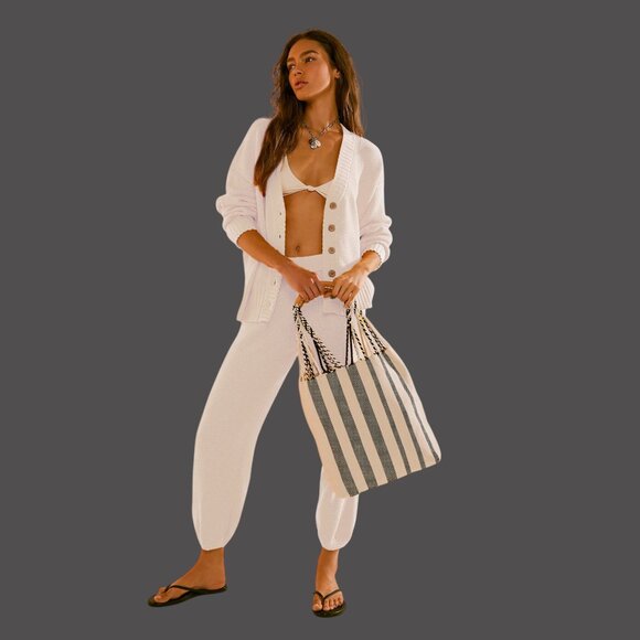 FREE PEOPLE Hailee Cardi  Set - Powder Sand 🎉 NWOT - Picture 11 of 15